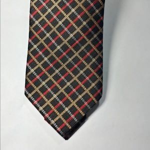 Gian Marco Venturi tie dark brown red tan multi